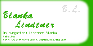 blanka lindtner business card